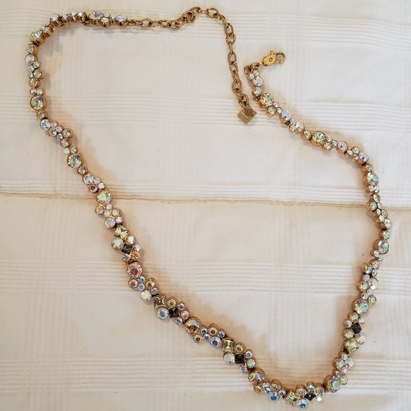 Givenchy GORGEOUS Multi-Color Adjustable Chain Gold Toned Necklace - Picture 8 of 13